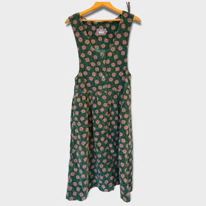 Woolrich Floral Vintage Jumper Midi Dress Button Front Medium